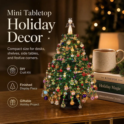 Seasonal Tree Craft Kit Beaded Tabletop Reusable