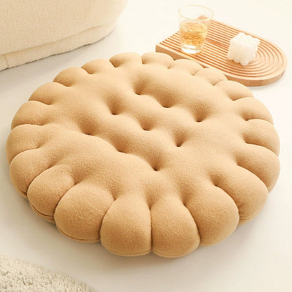 Seat & Back Cushion Plush Biscuit Shape Supportive Foam