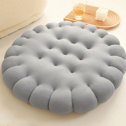 Seat & Back Cushion Plush Biscuit Shape Supportive Foam