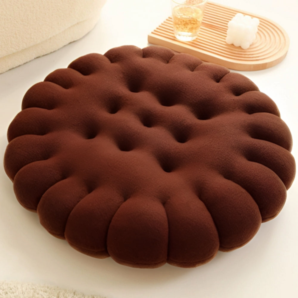 Seat & Back Cushion Plush Biscuit Shape Supportive Foam