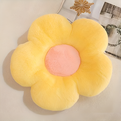 Seat Cushion Flower-Shaped Plush Easy Care