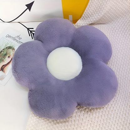 Seat Cushion Flower-Shaped Plush Easy Care