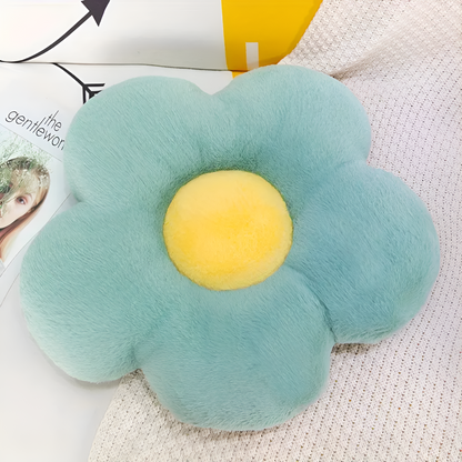Seat Cushion Flower-Shaped Plush Easy Care