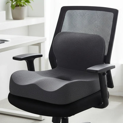 Seat Cushion L-Shaped Memory Foam Removable Washable Cover