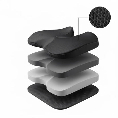 Seat Cushion Memory Foam Non-Slip Washable Cover