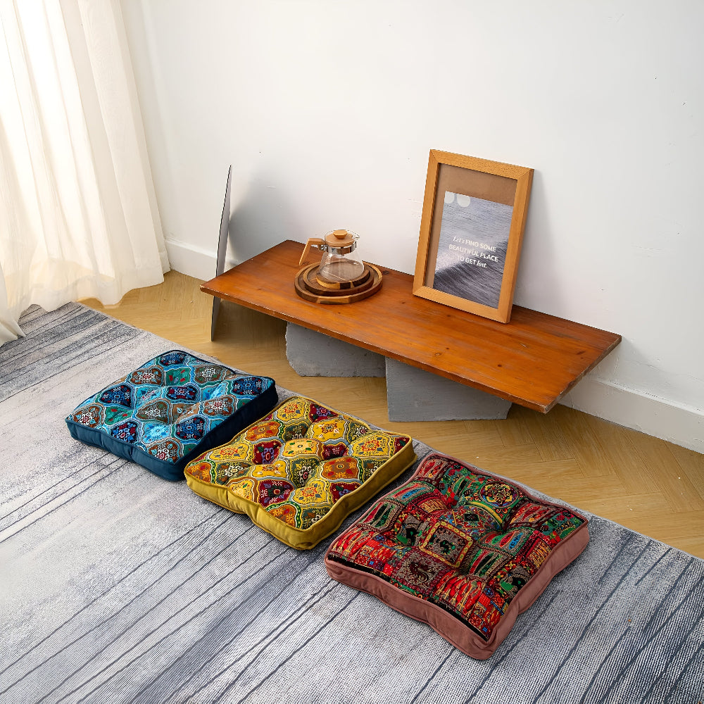 Seat Cushion Plush Microfiber & Attached Ties