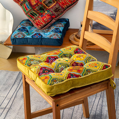 Seat Cushion Plush Microfiber & Attached Ties