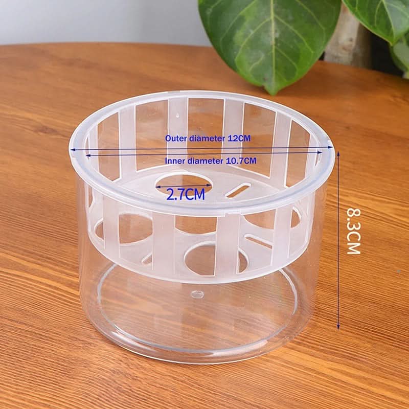 Self-Watering Planter Set Transparent Double-Walled Set of 3