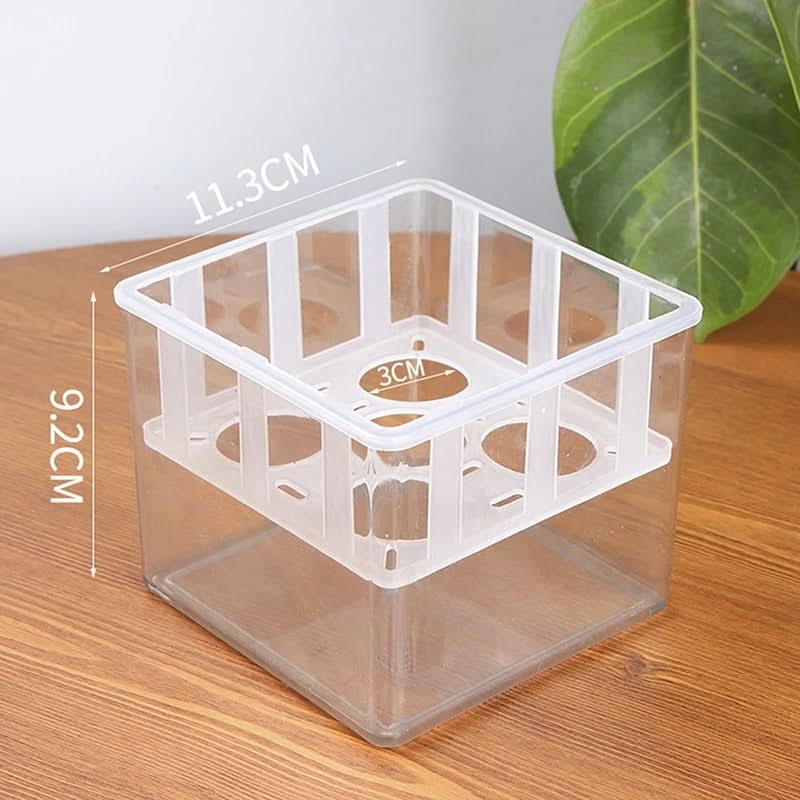 Self-Watering Planter Set Transparent Double-Walled Set of 3
