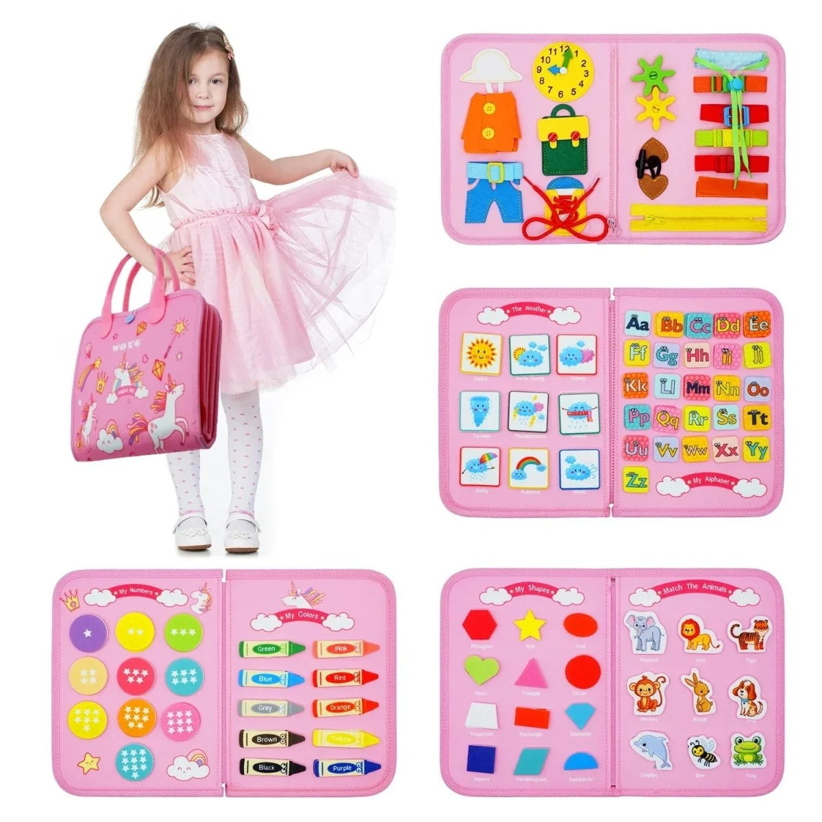 Sensory Activity Board 15 Activities Fine Motor Skills