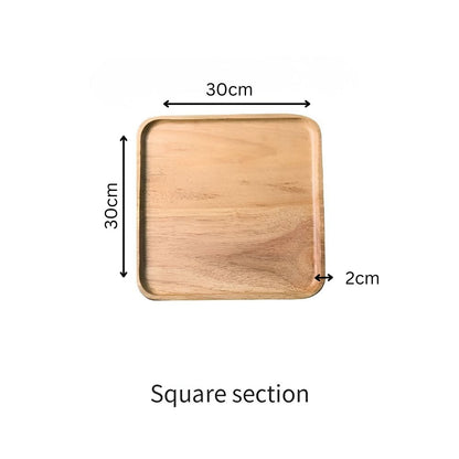 Serving Plate Bamboo Naturally Antibacterial Raised Edge