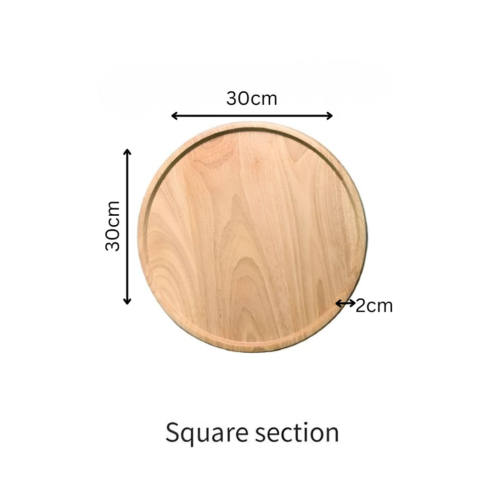 Serving Plate Bamboo Naturally Antibacterial Raised Edge