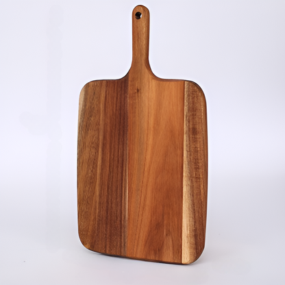 Serving Platter Solid Wood Ergonomic Handle 14 x 10