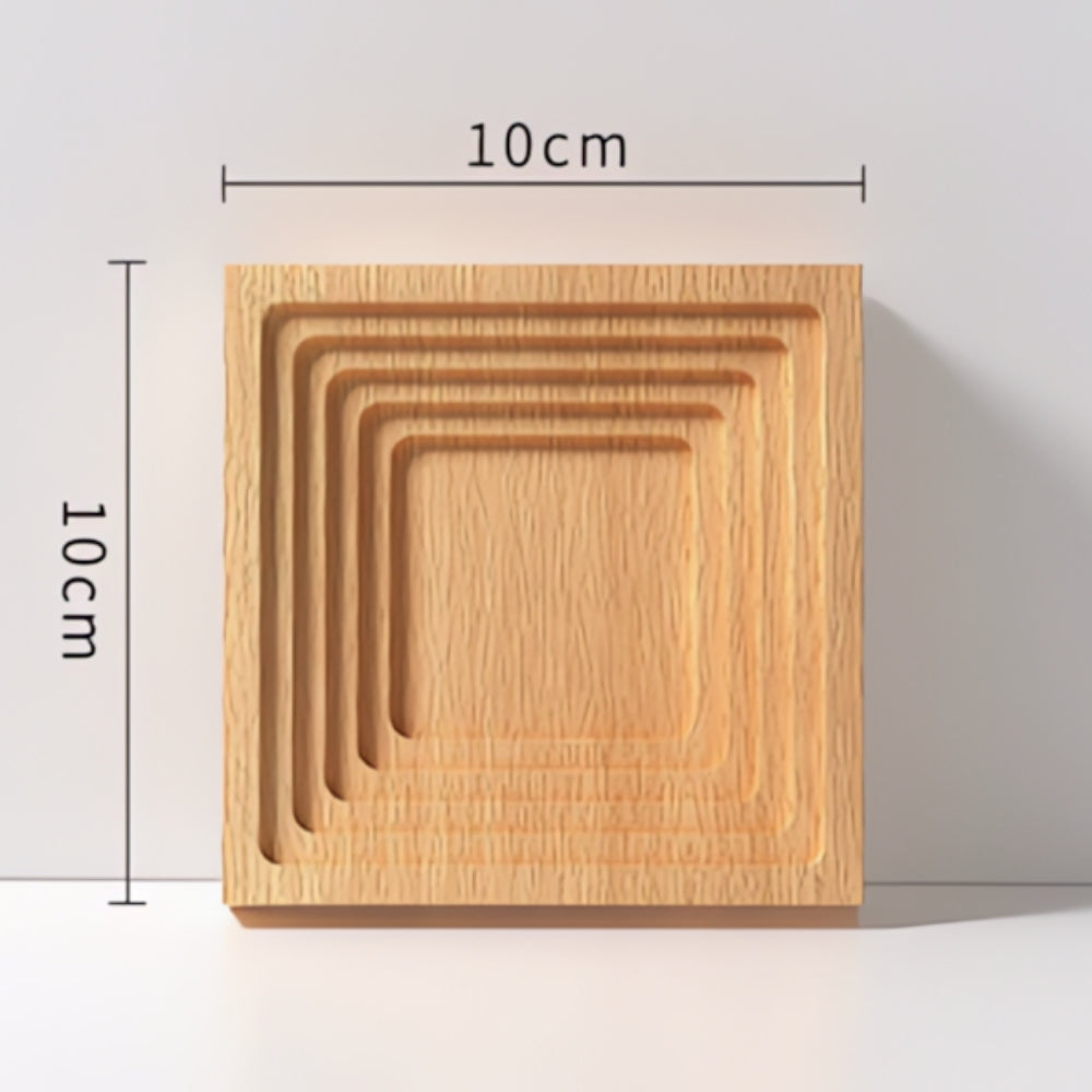 Serving Tray Organic Wood With Crumb Groove
