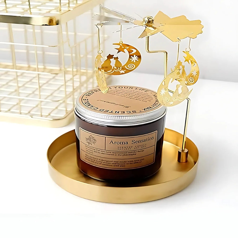Serving Tray Stainless Steel Gold-Plated Finish