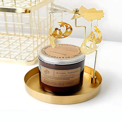 Serving Tray Stainless Steel Gold-Plated Finish