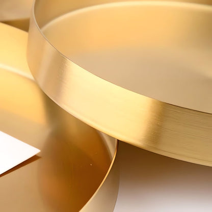 Serving Tray Stainless Steel Gold-Plated Finish