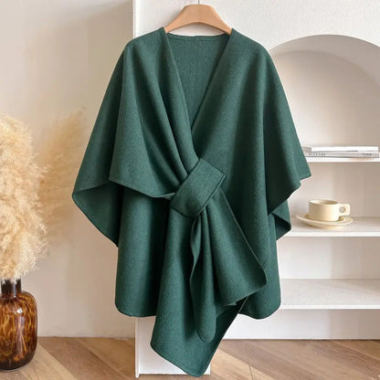 Shawl Coat Windproof Acrylic Lightweight
