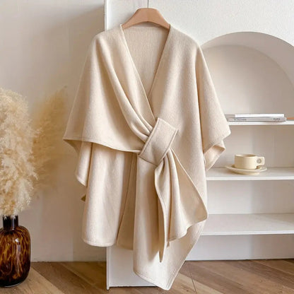 Shawl Coat Windproof Acrylic Lightweight