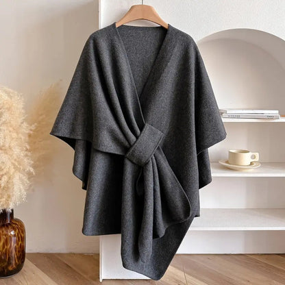 Shawl Coat Windproof Acrylic Lightweight