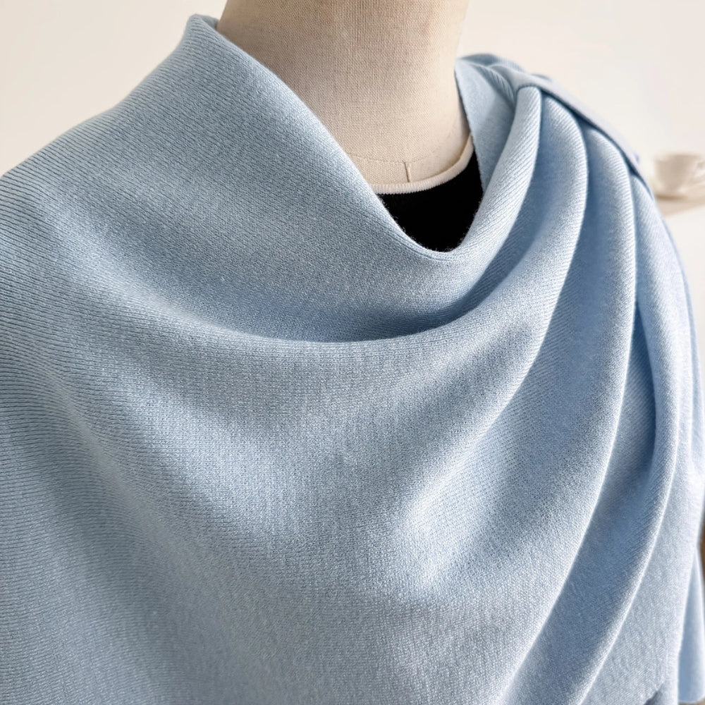 Shawl Poncho Lightweight Microfiber Right Shoulder Clasp
