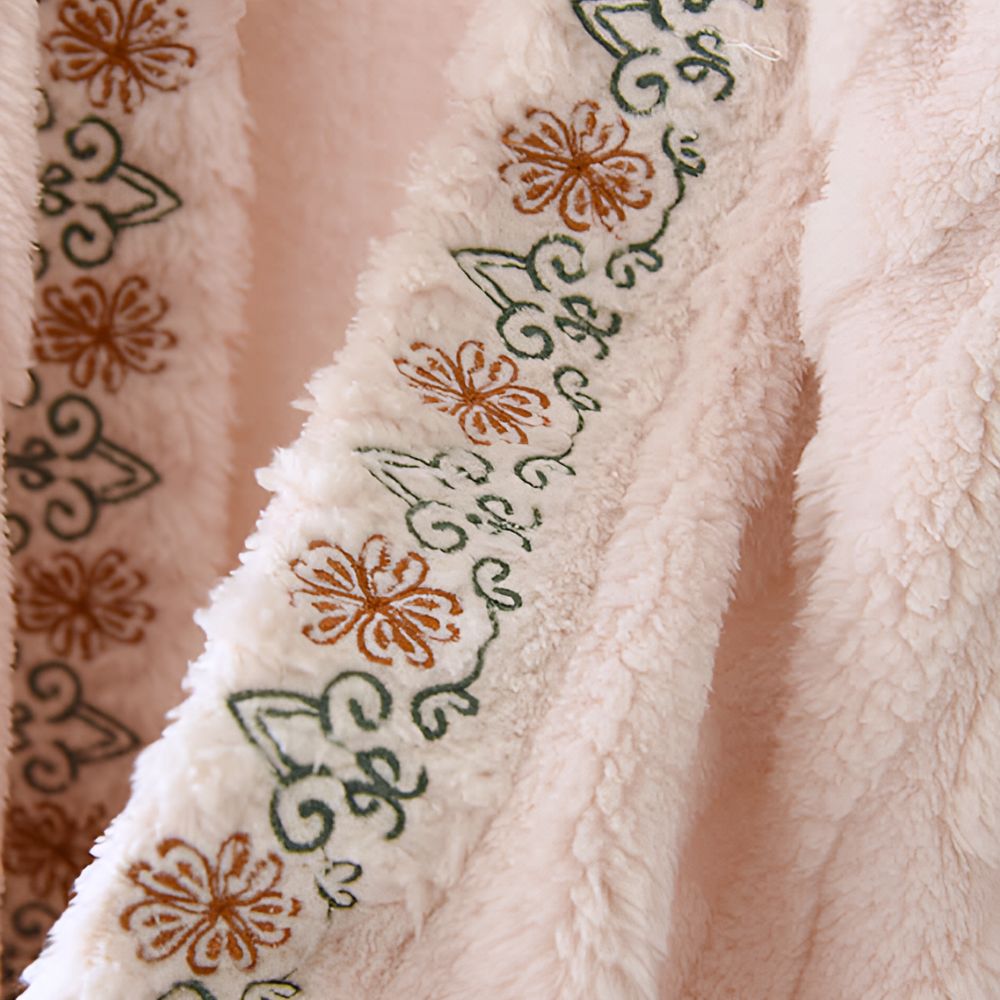 Shawl Wrap Embroidered Microfiber Ultra Soft Machine Washable