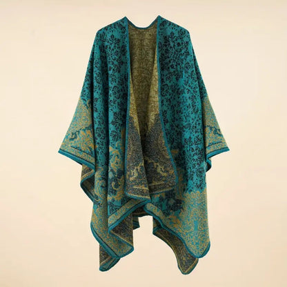Shawl Wrap Lightweight Cotton Blend Jacquard