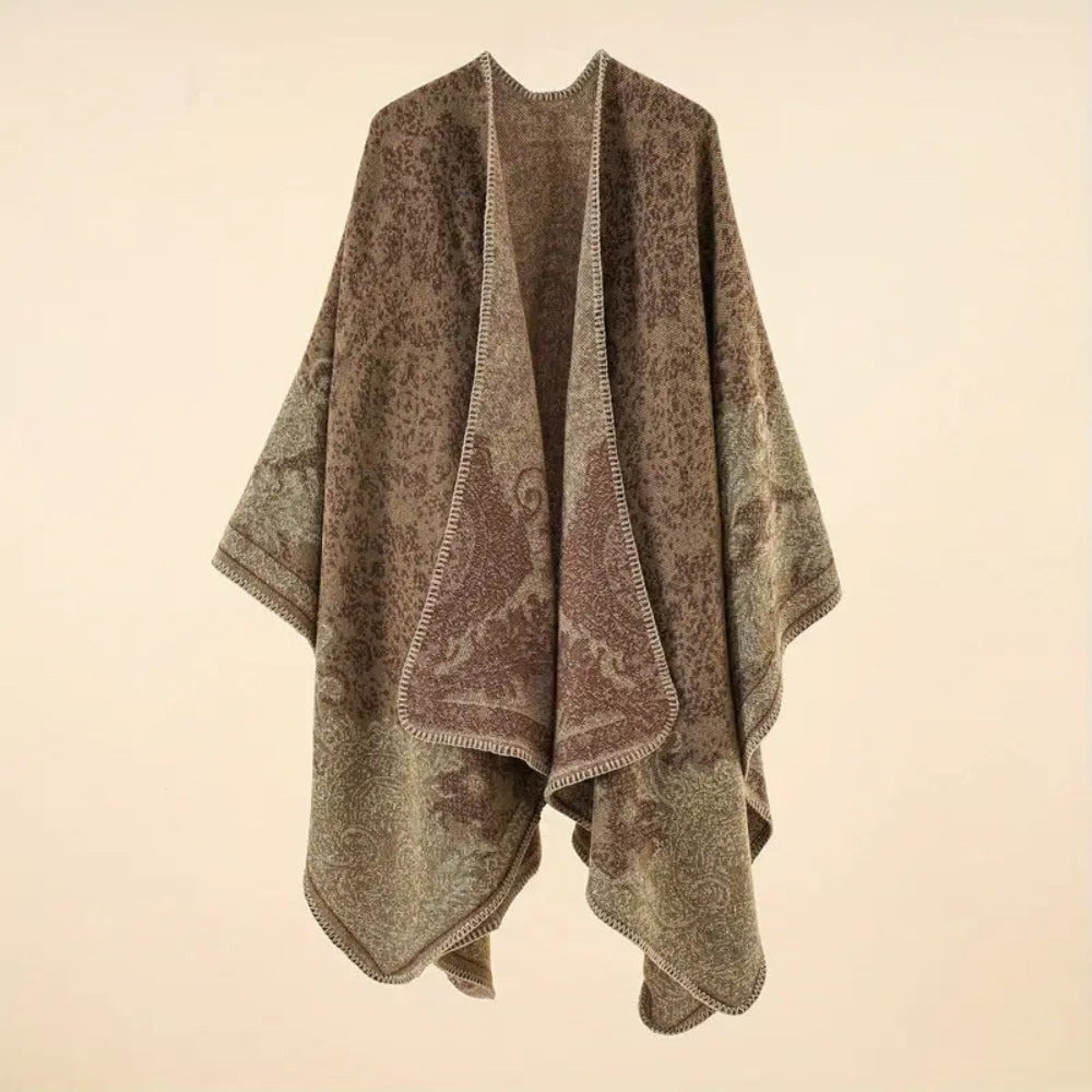 Shawl Wrap Lightweight Cotton Blend Jacquard