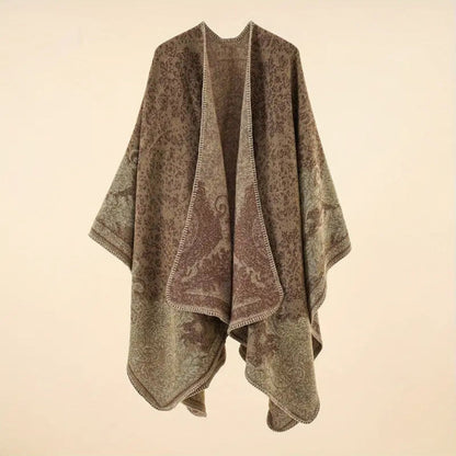 Shawl Wrap Lightweight Cotton Blend Jacquard