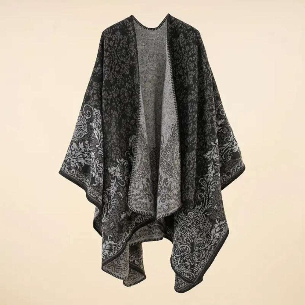 Shawl Wrap Lightweight Cotton Blend Jacquard