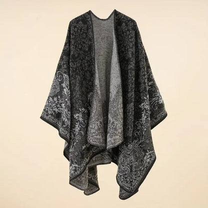 Shawl Wrap Lightweight Cotton Blend Jacquard