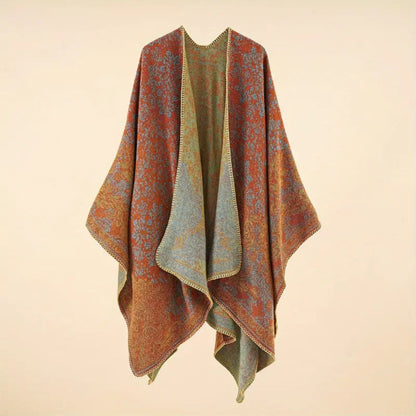 Shawl Wrap Lightweight Cotton Blend Jacquard