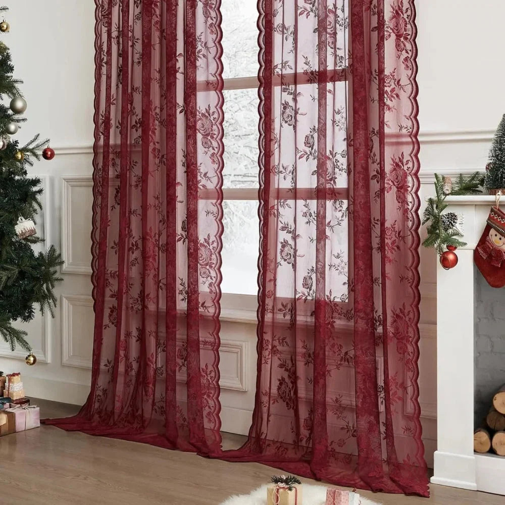 Sheer Curtain Panel Light-Filtering Microfiber Rod Pocket