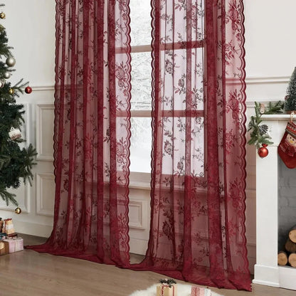 Sheer Curtain Panel Light-Filtering Microfiber Rod Pocket