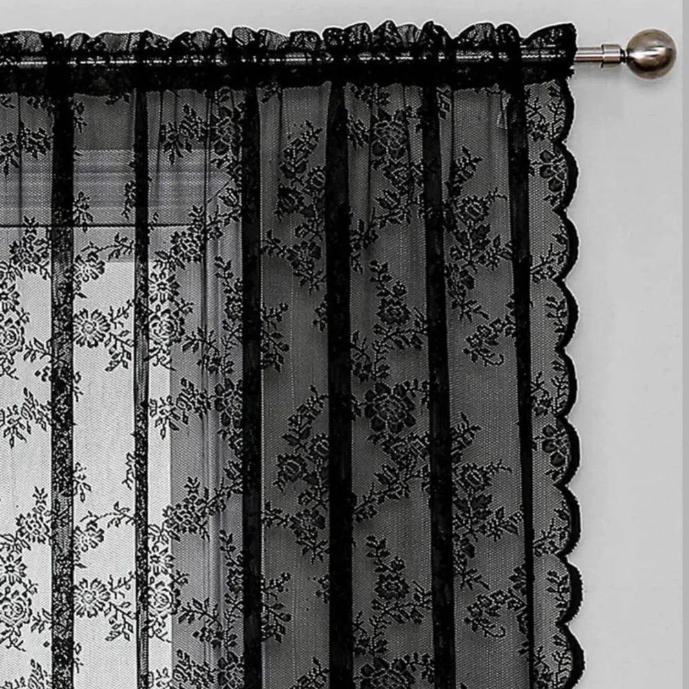 Sheer Curtain Panel Light-Filtering Microfiber Rod Pocket