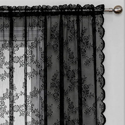 Sheer Curtain Panel Light-Filtering Microfiber Rod Pocket