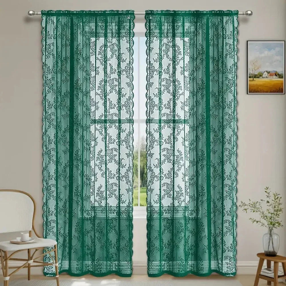 Sheer Curtain Panel Light-Filtering Microfiber Rod Pocket