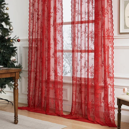 Sheer Curtain Panel Light-Filtering Microfiber Rod Pocket