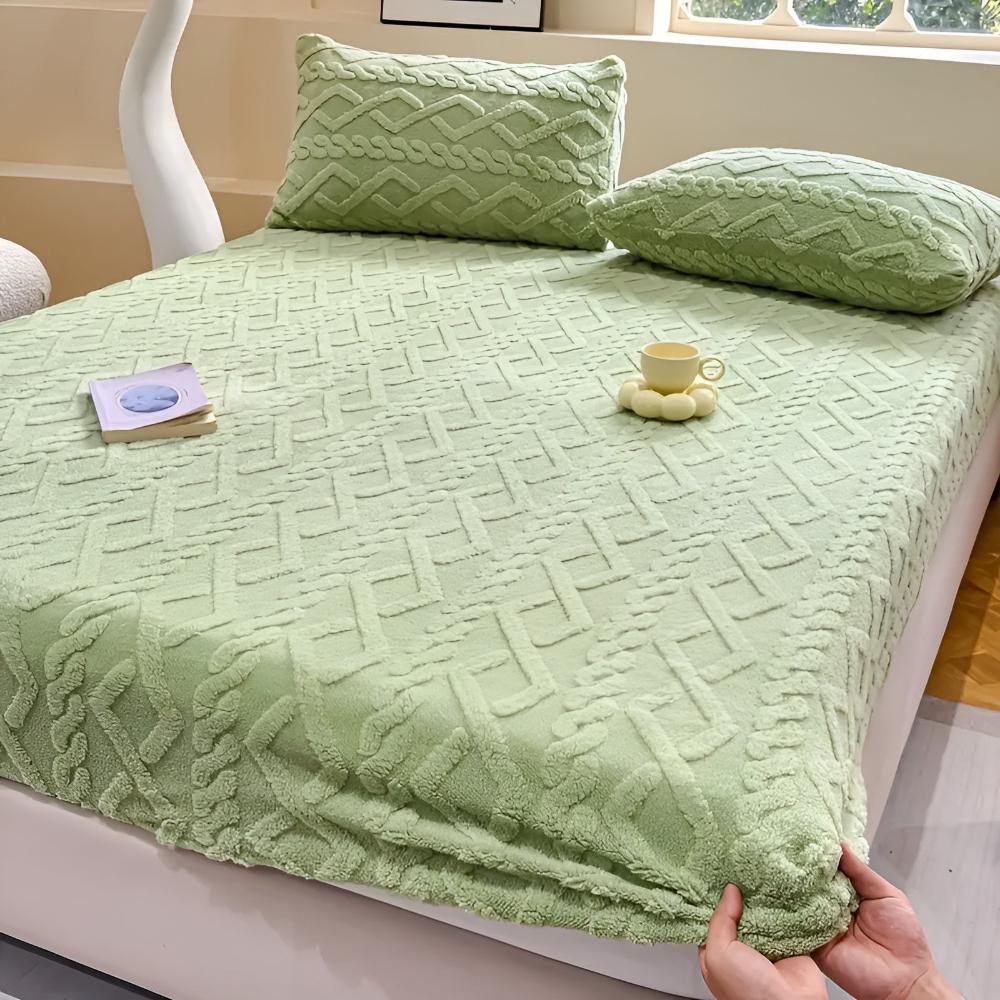 Sheet Set Velvet & Sherpa Quilted Deep Pockets