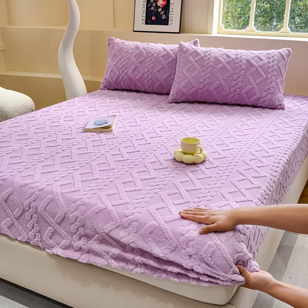 Sheet Set Velvet & Sherpa Quilted Deep Pockets