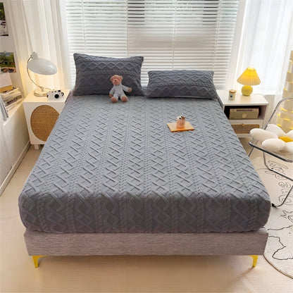 Sheet Set Velvet & Sherpa Quilted Deep Pockets