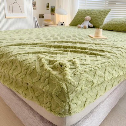 Sheet Set Velvet & Sherpa Quilted Deep Pockets