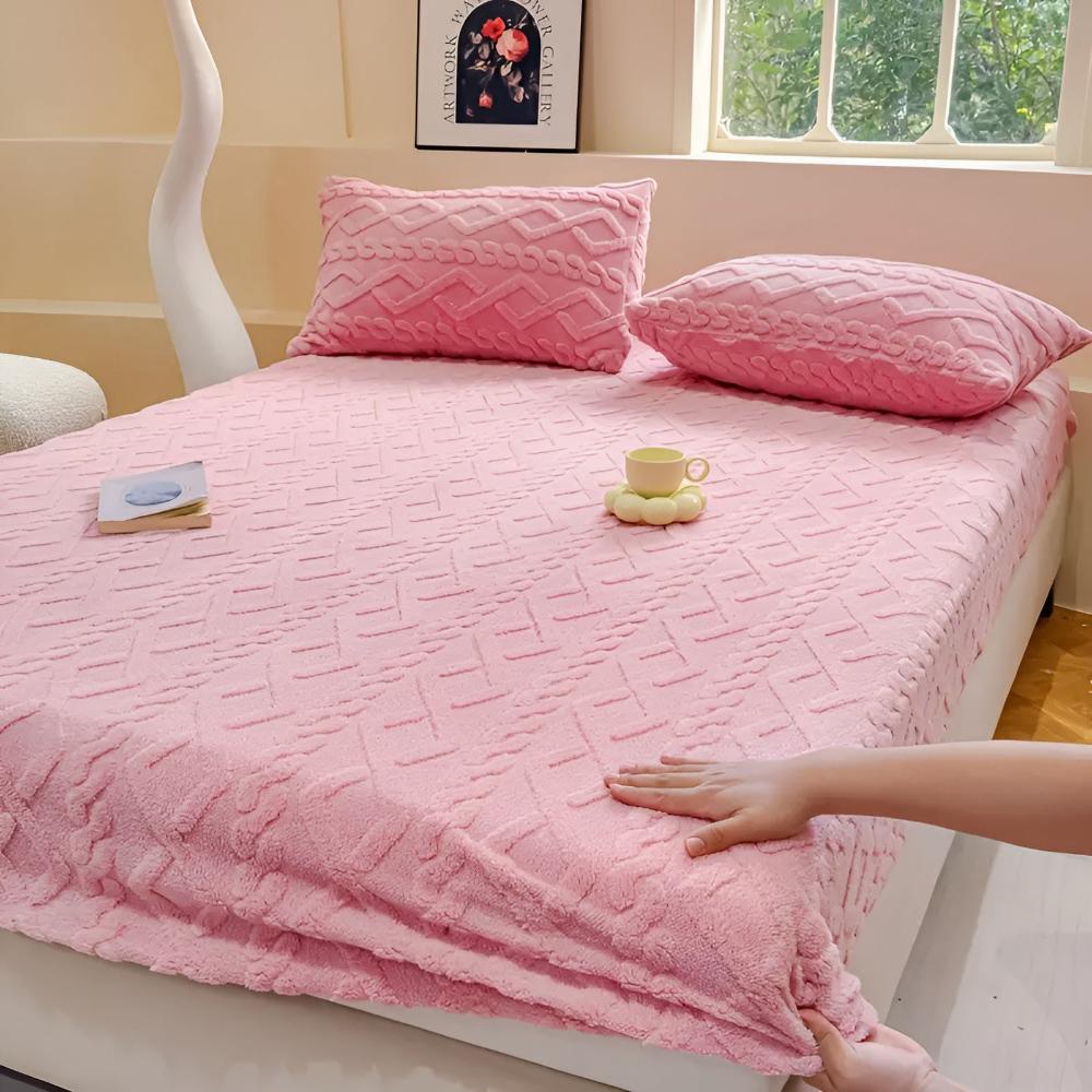 Sheet Set Velvet & Sherpa Quilted Deep Pockets