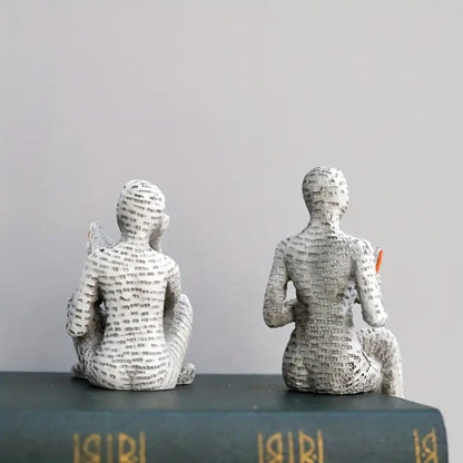 Shelf Decoration Resin Seated & Reflective Styles