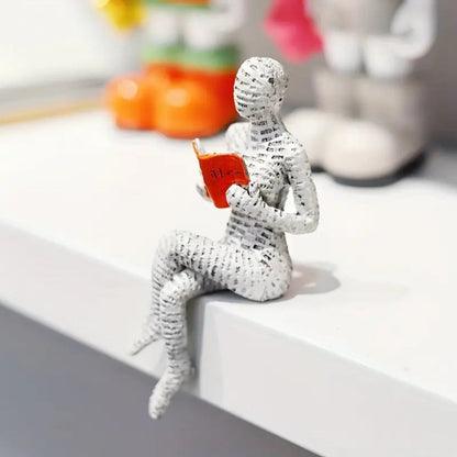 Shelf Decoration Resin Seated & Reflective Styles