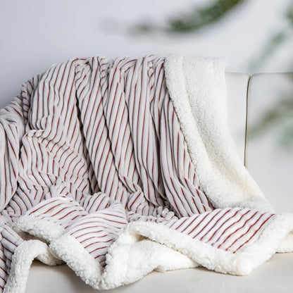 Sherpa Blanket Reversible Sherpa & Microfiber Flannel