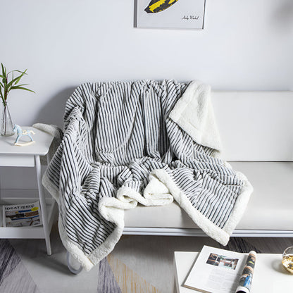 Sherpa Blanket Reversible Sherpa & Microfiber Flannel