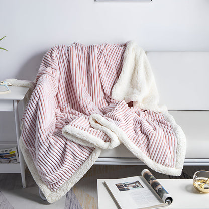 Sherpa Blanket Reversible Sherpa & Microfiber Flannel
