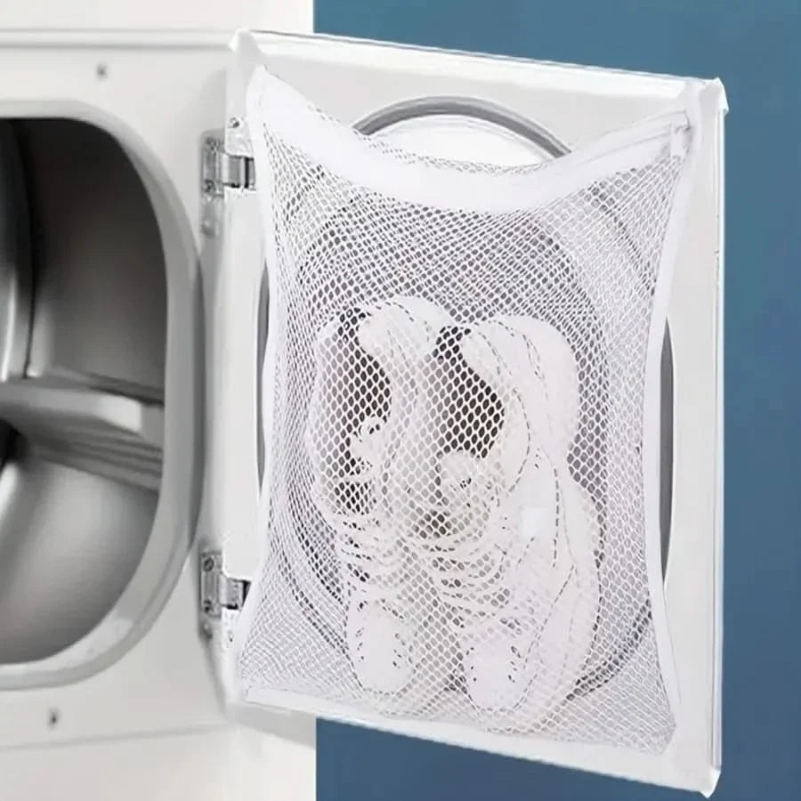 Shoe Laundry Bags Woven Mesh Zippered Set of 2