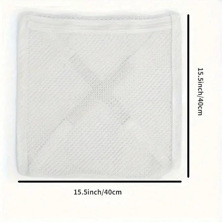 Shoe Laundry Bags Woven Mesh Zippered Set of 2